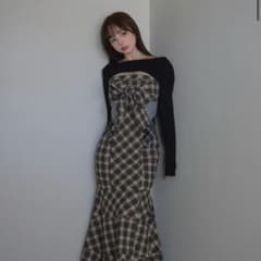 Juni check dress - メルカリ