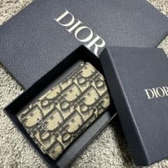 Dior キーケース ベージュ/ブラックのサムネイル