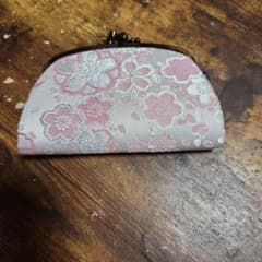 桜柄 がま口 コインケース 小銭入れのサムネイル