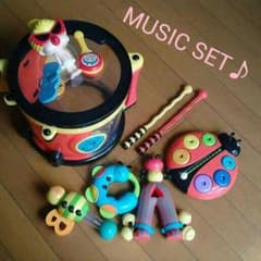 ♪Bee Bop Band♪たいこガラガラ音楽知育おもちゃセットのサムネイル