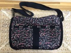 値下げ レスポートサック ショルダーバッグ　小花/ネイビーのサムネイル