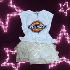 Dickies ホワイト タンクトップ ロゴ入りのサムネイル