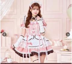 Malymoon マリームーン ブーケリボンジュエルピンクメイド コスプレ