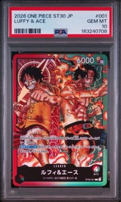 ルフィ＆エース PSA10 リーダーパラレル 001 LUFFY & ACE - メルカリ