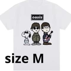 新品未使用★オアシス×スヌーピー Tシャツ サイズM 白 バンドTシャツのサムネイル