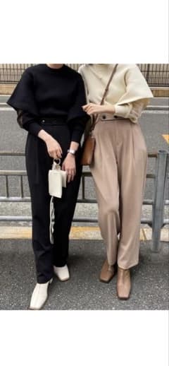 CAPRICIEUX LE'MAGE カットジョーゼット パンツ
