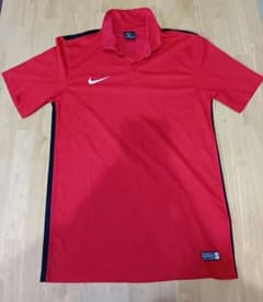 ナイキ DRI-FIT ポロシャツ S レッド×ブラック - メルカリ