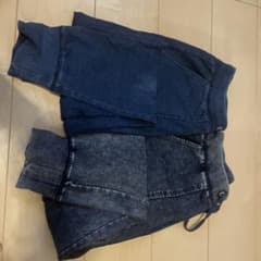 GU デニムスウェットパンツL 二枚　美品のサムネイル