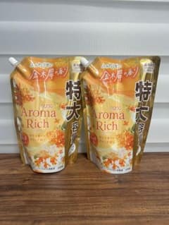 ソフラン アロマリッチ 金木犀の香り 詰め替え 特大 950mL ×2個 - 3