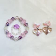 キッズおしゃれセット(リング・イヤリング・ブレスレット)のサムネイル