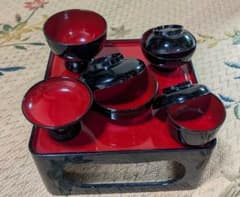 黒塗り 仏具セット 膳付きのサムネイル