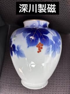 深川製磁 宮内庁御用達 花瓶 美術有田焼 - メルカリ