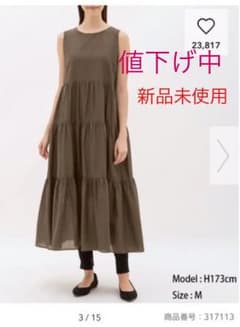 値下げ！GUティアードワンピース L  【新品未使用】翌日発送のサムネイル