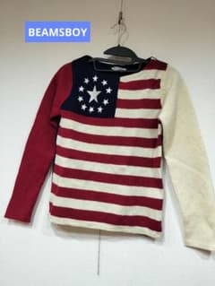 BEAMS BOY アメリカ国旗 ニットのサムネイル