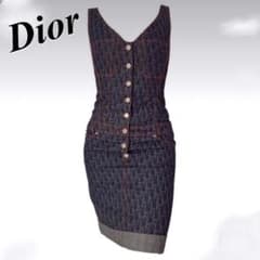 Dior ディオール  デニム ロゴ トロッター サロペット ワンピースのサムネイル