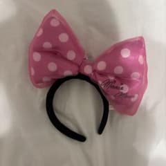 Disney Minnie Mouse カチューシャ ピンク ドットのサムネイル
