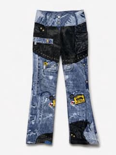 Christian Dior パッチワーク デニム パンツ
