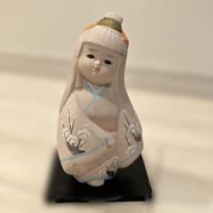 中古/USED 日本人形 伝統工芸品 桜柄 着物のサムネイル
