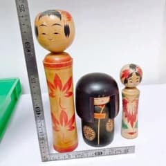 木製こけし人形10体セット D 【こけし】 木製人形 3体セット - メルカリ