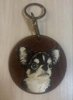 EMJOUR エンジュール 動物刺繍キーホルダー チワワのサムネイル