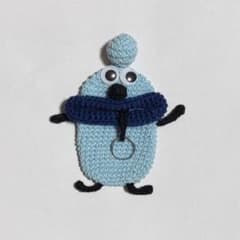 パクパクモンスター キーケース ハンドメイド 編み物のサムネイル