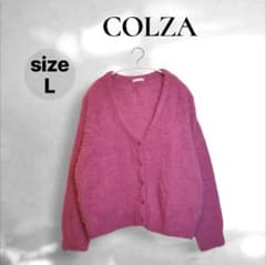 【依頼者様専用】COLZA ピンク Vネック ニットカーディガン Lのサムネイル