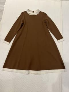 極美ESTNATION  バイカラーモックネックニットワンピースのサムネイル