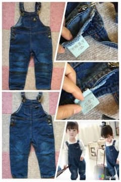 韓国子供服 オーバーオール2点セットのサムネイル