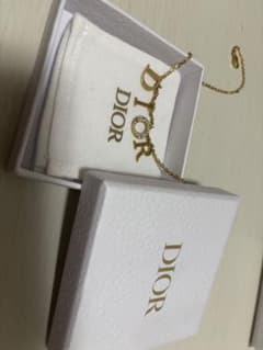 箱あり Dior ロゴネックレス ゴールドトーンのサムネイル