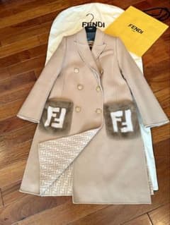 FENDI☆フェンディミンクポケットコート36☆ 裏FF柄☆92万円程 - メルカリ