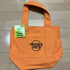 新品 Trader Joe’s ミニトートバッグ オレンジのサムネイル