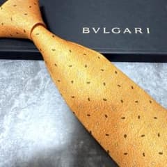 極美品 ブルガリ シルクネクタイ 2本セット イタリア製 レッド オレンジ ✨極美品✨】BVLGARI ブルガリ ネクタイ オレンジ セッテピエゲ シルク