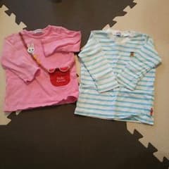 ミキハウスTシャツ２枚セットのサムネイル