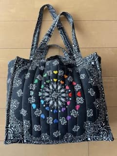 CALL IT BY YOUR NAME バンダナ柄トートバッグ　ブラック Call it by your name トートバッグ - メルカリ