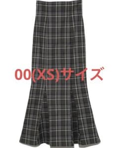 【わんこ様専用】SNIDEL ハイウエストタイトヘムフレアチェックスカート XSのサムネイル