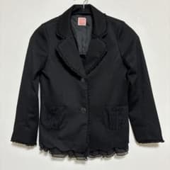 axes femme kids フリル付きジャケット ブラック 130cmのサムネイル