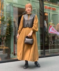 Ray BEAMS RBS / フェイクレザー ベスト セット ワンピースのサムネイル