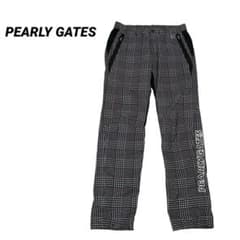 PG パーリーゲイツ パンツ ゴルフ ロゴ入り グレンチェック サイズ5