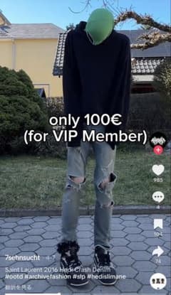 saint laurent paris 16ss デストロイデニム　エディ期のサムネイル