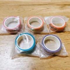 おジャ魔女どれみ　マスキングテープ　全5種　コンプリートセットのサムネイル