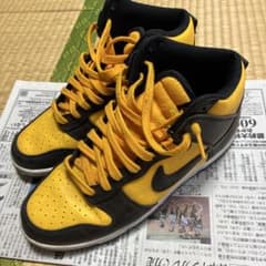 NIKE dunk high ダンク　イエローのサムネイル