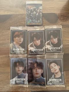 SEVENTEEN 웨이퍼 씰 7장 세트 슈퍼 레어 있음