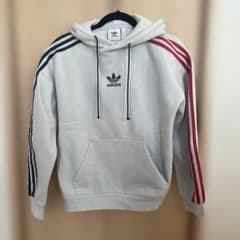 adidas グレー パーカー ストライプのサムネイル
