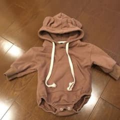 専用　くま耳ロンパース　70のサムネイル