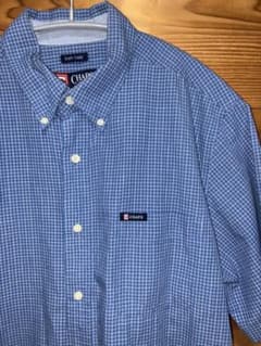 CHAPS 半袖シャツ L/G 青系チェック ヴィンテージのサムネイル