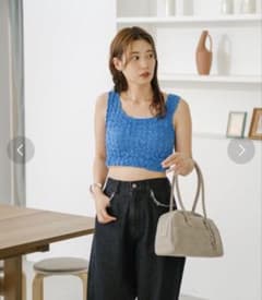 【新品】Kastane ミニタンクトップ ブルーのサムネイル