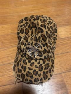 ヒョウ柄ストーン付きキャップのサムネイル