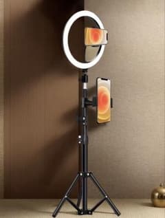 10インチ LEDリングライト スマホスタンド付き 自撮りのサムネイル