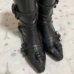 Kiko Kostadinov マルチベルト レザーロングブーツ - メルカリ