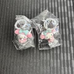 2個セット　サンリオ ふわふわめじるしアクセサリー Baby ガチャ マイメロのサムネイル